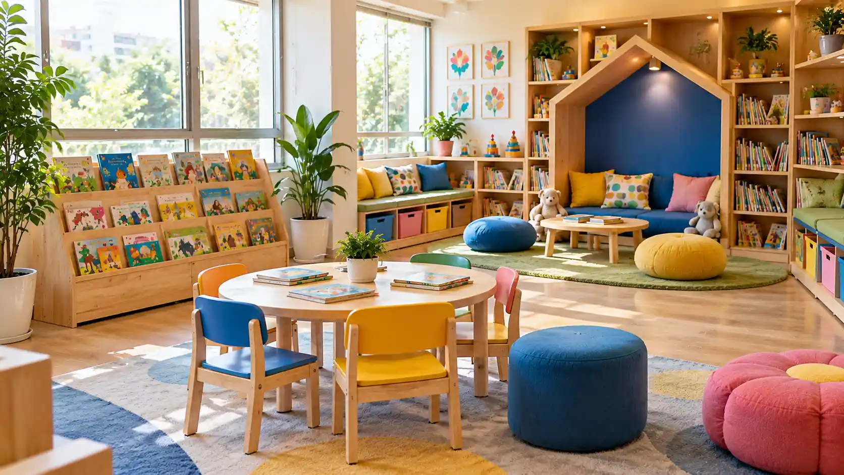 A thoughtfully designed Hexabee Kids classroom learning space